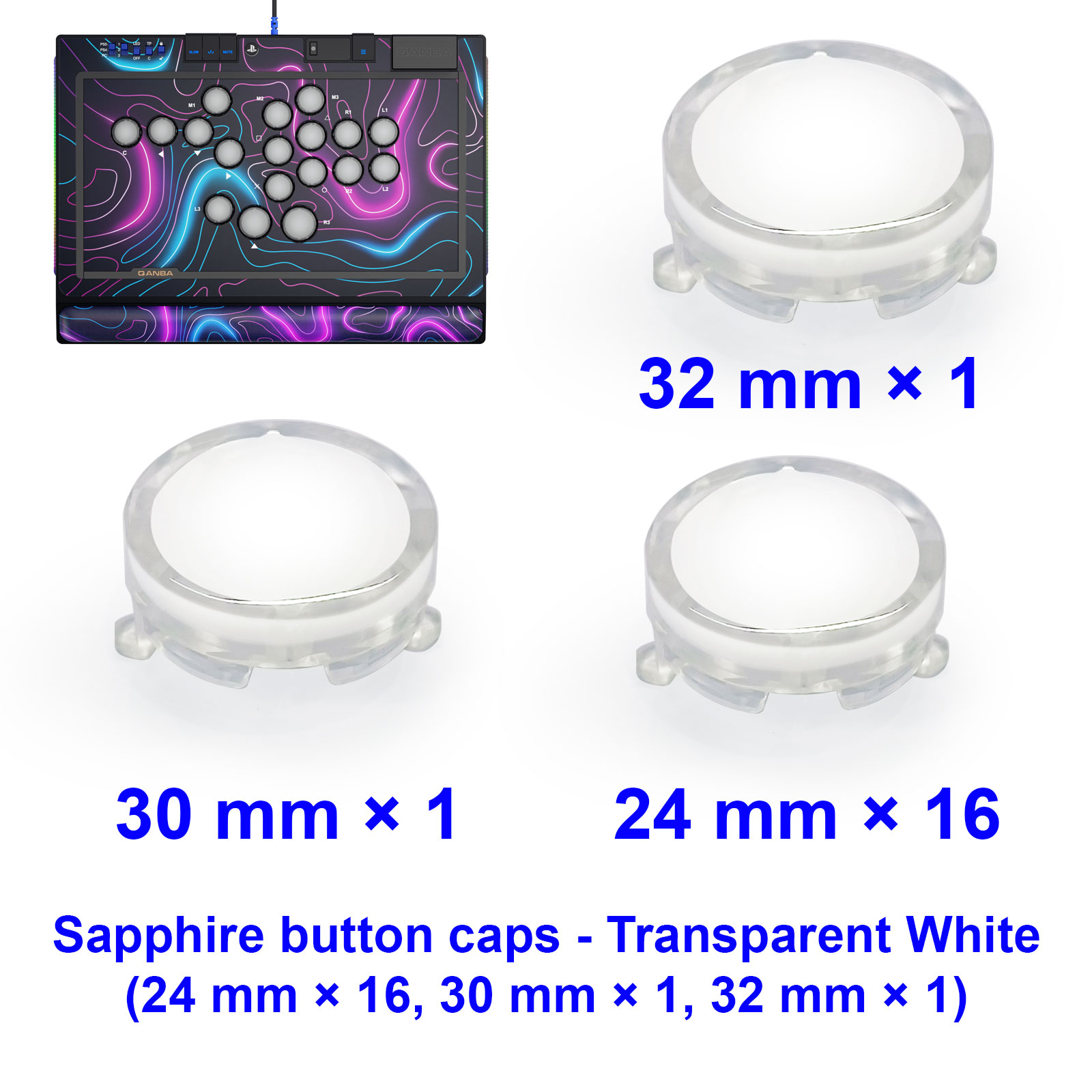 QANBA SAPPHIRE S1 Button Cap A - Joystick Arcade Parts ulasan dan harga