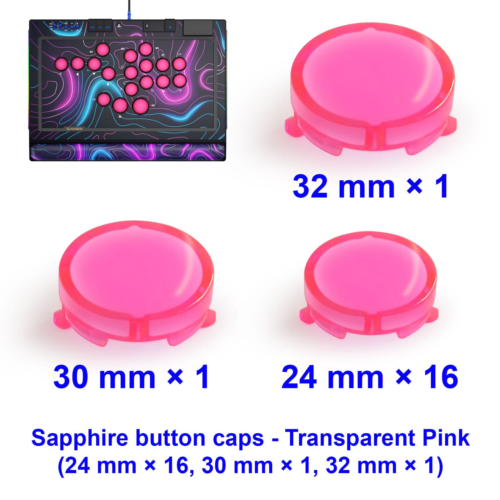 QANBA SAPPHIRE S1 Button Cap A - Joystick Arcade Parts ulasan dan harga