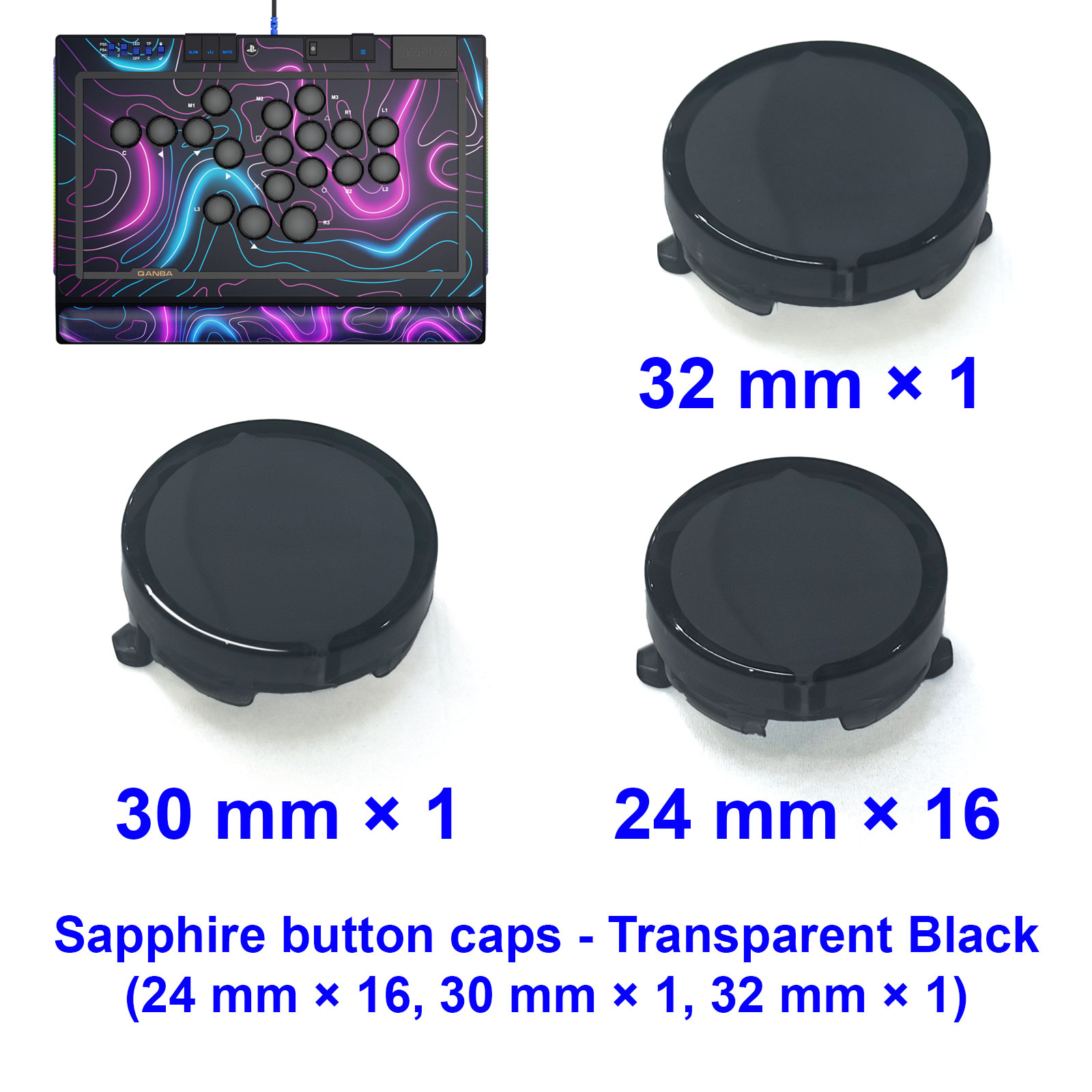 QANBA SAPPHIRE S1 Button Cap A - Joystick Arcade Parts ulasan dan harga