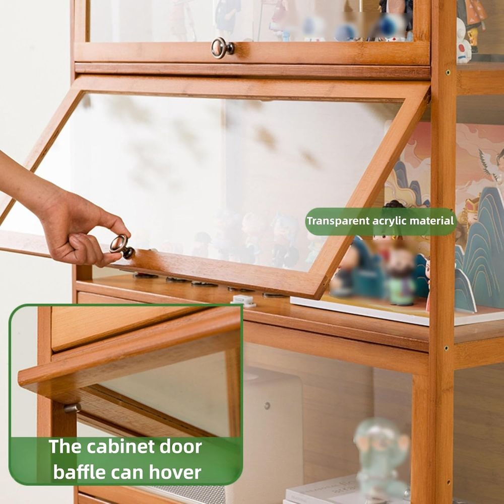 Acrylic Glass Curio Cabinet -  - Glass Cabinet Display ulasan dan harga