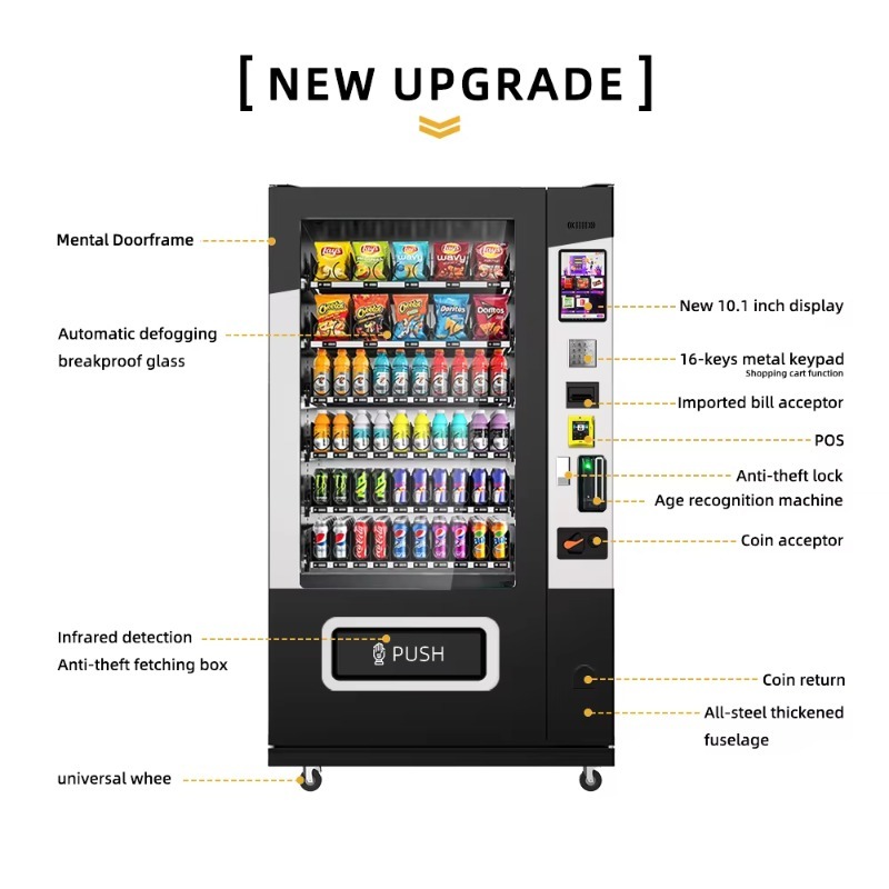 Retail Snack Drink Vending Mac - Vending Machine Qr Code ulasan dan harga