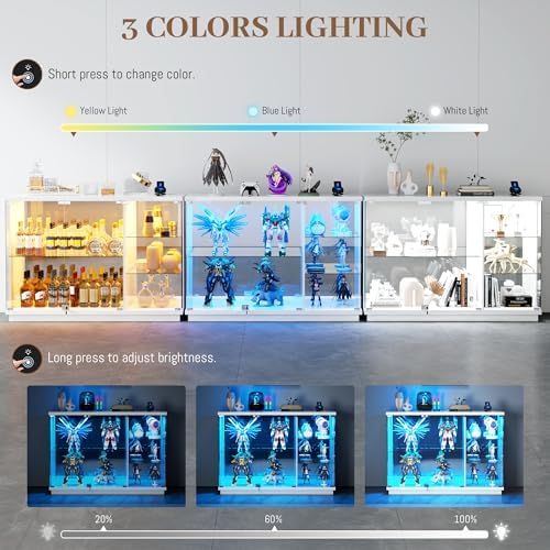 Glass Display Cabinet with Loc - Glass Cabinet Display ulasan dan harga